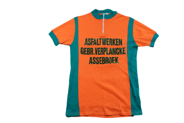 Maillot vélo vintage Asfeltwerken Gebr.Verplancke Assebroek