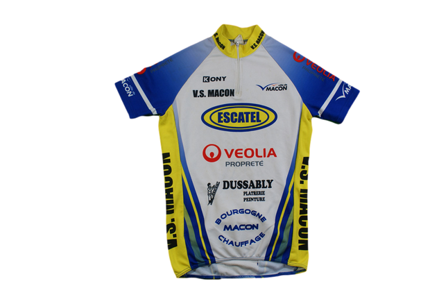 Maillot vélo rétro Kony Veolia Macon Escatel