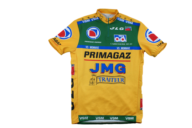 Maillot vélo rétro Primagaz Tricots du Rocher JMG