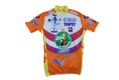 Maillot cyclisme rétro Charente-Maritime Zoo de La Palmyre Crédit Maritime La Bossis AP Sports