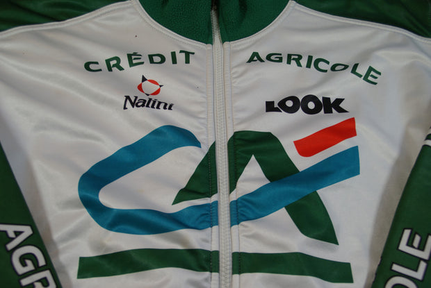 Veste vélo rétro Crédit Agricole Look Nalini