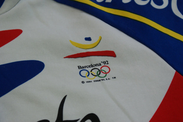 Maillot vélo vintage Banesto Barcelone 1992 Expo 92