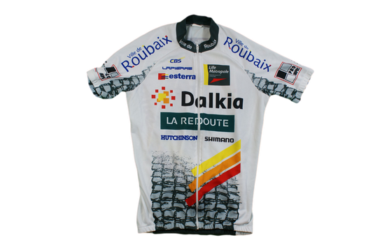 Veste vélo rétro Shimano La Redoute Dalkia Lapierre Lille Métropole