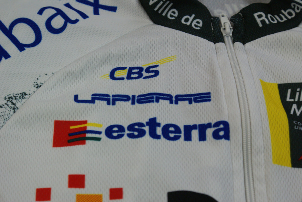 Veste vélo rétro Shimano La Redoute Dalkia Lapierre Lille Métropole