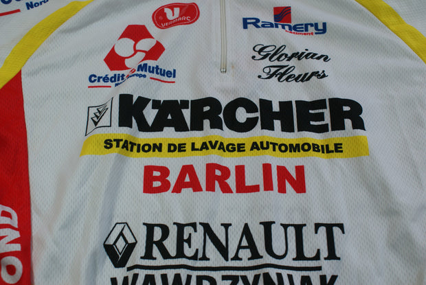 Maillot vélo rétro Vermarc Karcher Crédit Mutuel Renault