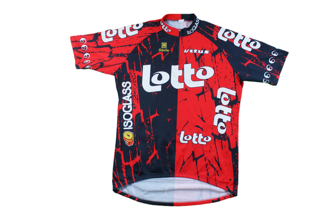 Maillot vélo rétro Sibille Vitus Lotto