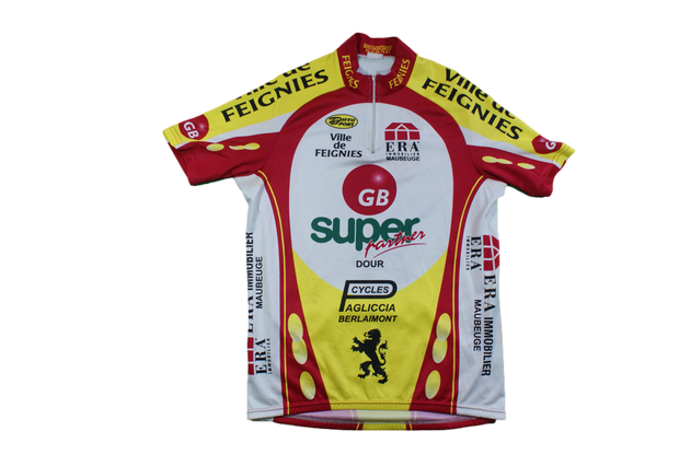 Maillot vélo rétro Maugeuge Super Partner Diffusport