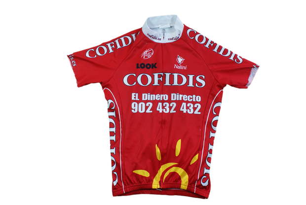 Maillot cyclisme vintage Cofidis Nalini UCI Look