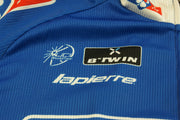 Maillot vélo vintage b'Twin Française des jeux Lapierre UCI Le bleuet de France