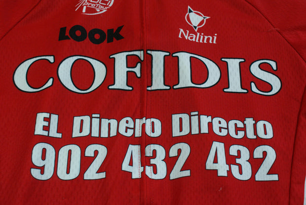 Maillot cyclisme vintage Cofidis Nalini UCI Look