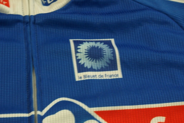 Maillot vélo vintage b'Twin Française des jeux Lapierre UCI Le bleuet de France