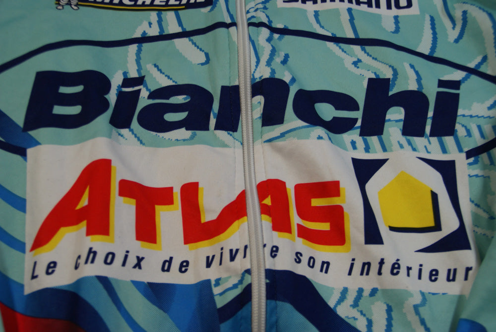 Veste Vélo Rétro Biemme Mavic Michelin Bianchi Atlas - Taille M - Manches Longues