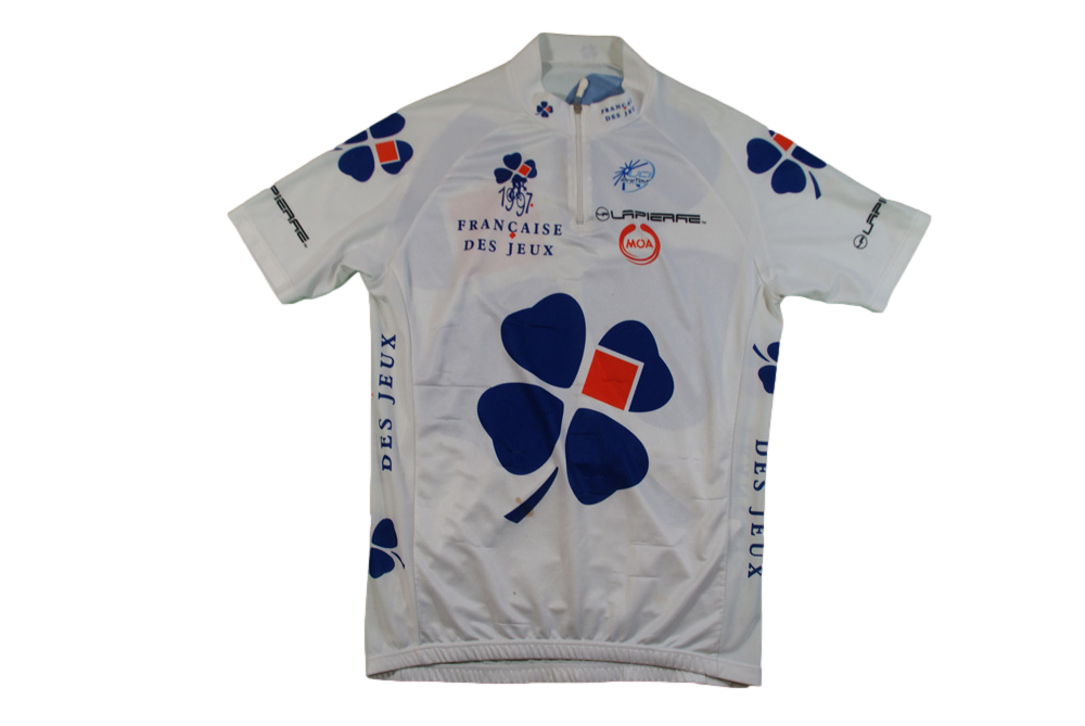 Maillot vélo rétro Française des Jeux Moa 1997 Lapierre UCI