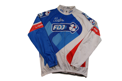 Veste vélo rétro FDJ Française des Jeux Lapierre UCI b'Twin