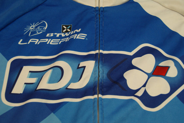 Veste vélo rétro FDJ Française des Jeux Lapierre UCI b'Twin