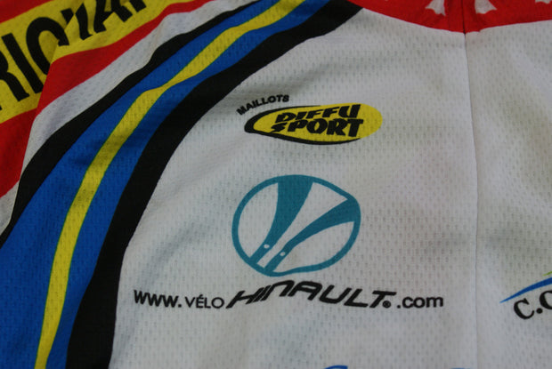 Maillot vélo rétro Diffusport Camping Emeraude