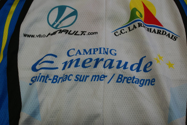 Maillot vélo rétro Diffusport Camping Emeraude