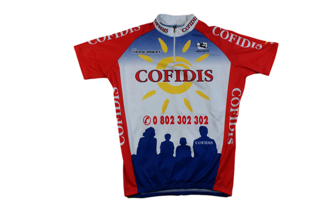 Maillot vélo vintage Giordana Cofidis Fondriest