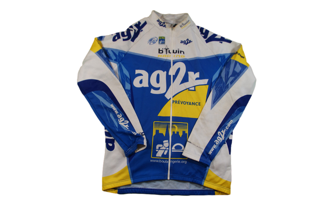 Veste vélo rétro AG2R UCI Decathlon b'Twin