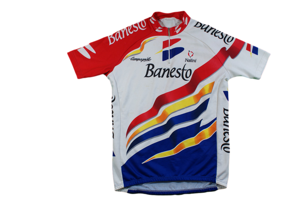 Maillot Vintage BANESTO Champion d'Espagne | Vintage Cycle Shop Boutique Officielle