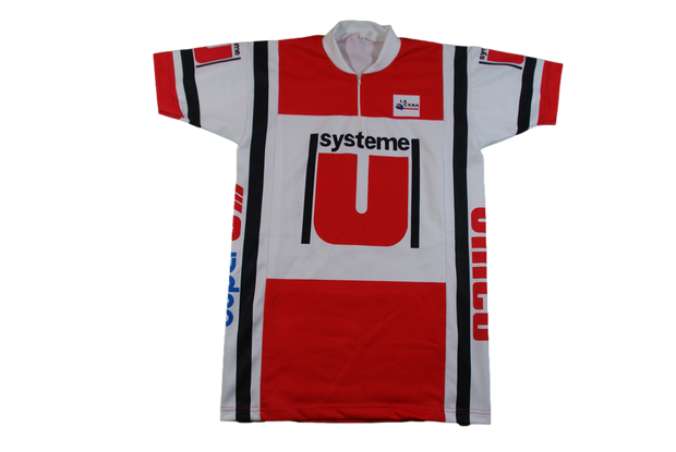 Maillot vélo rétro Système U La Cana