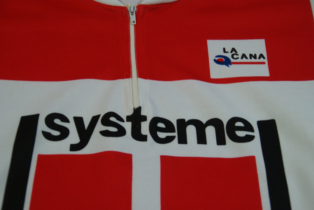 Maillot vélo rétro Système U La Cana