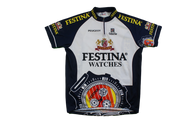 Maillot vélo vintage Sibille Festina Peugeot