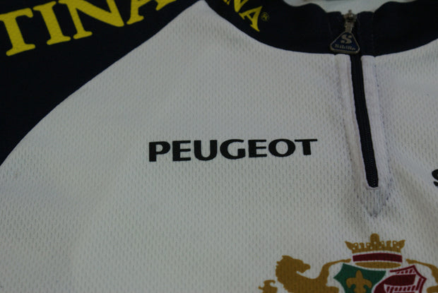 Maillot vélo vintage Sibille Festina Peugeot