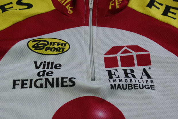 Maillot vélo rétro Diffusport Feignies Super Partner