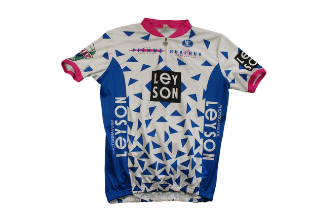 Maillot vélo rétro Vermarc Piemme Hubeaux