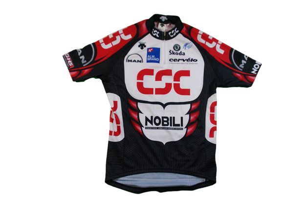 Maillot vélo rétro Descente Skoda UCI CSC Man