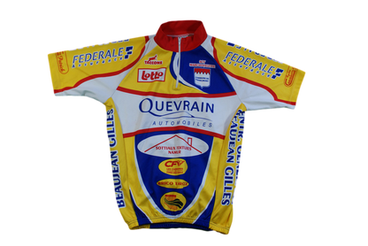 Maillot cyclisme vintage Vima Lotto Fernelmont Taccone Quevrain