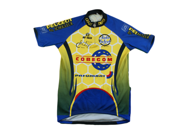 Maillot vélo vintage Bio Racer Peugeot Cobegom Auto select