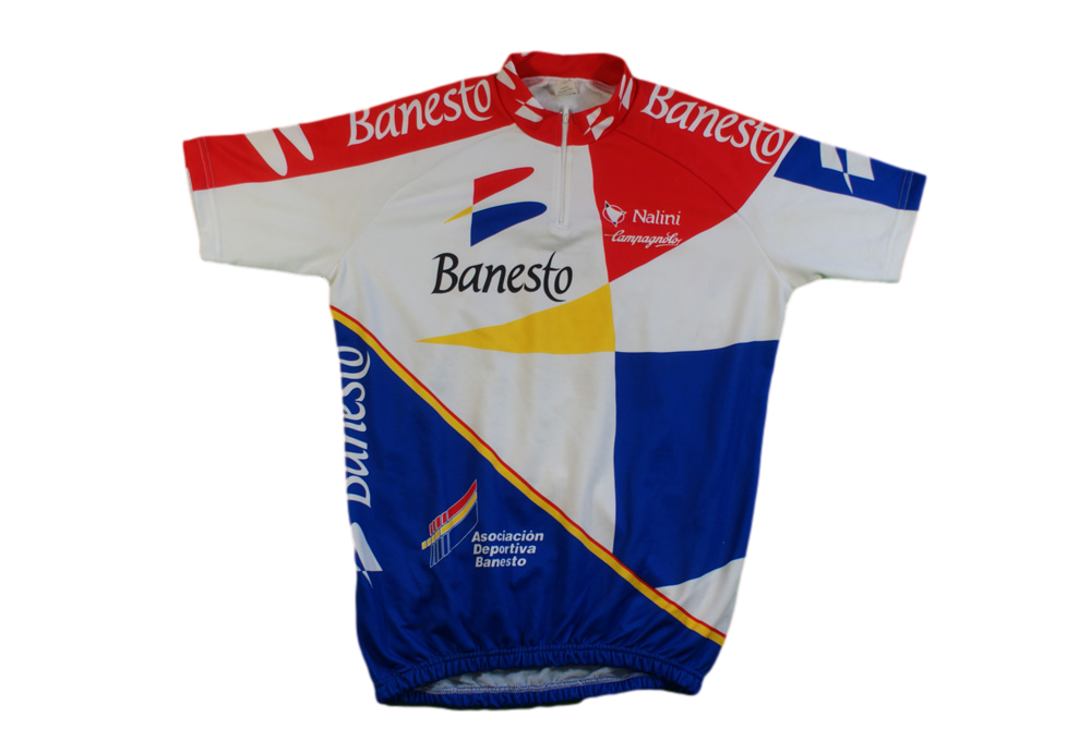 Maillot Cyclisme Vintage Nalini – Équipe Banesto – Taille 3 – Manches Courtes