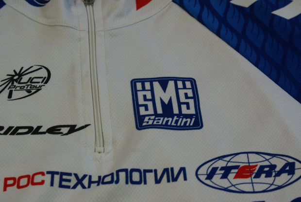 Maillot vélo vintage Santini Katowa Gazprom Ridley UCI