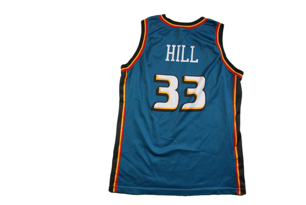 Maillot basket vintage Pistons Détroit N°33 Hill NBA