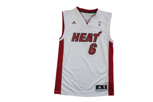 Maillot basket rétro Heat Miami N°6 James NBA