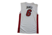 Maillot basket rétro Heat Miami N°6 James NBA