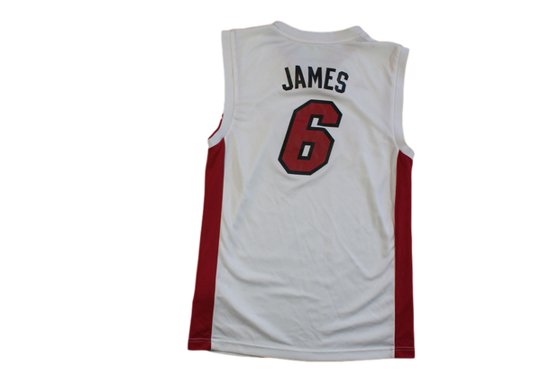 Maillot basket rétro Heat Miami N°6 James NBA