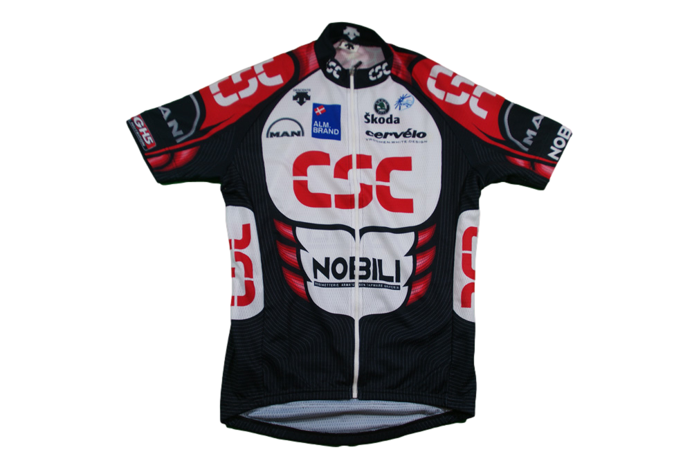 Maillot cyclisme vintage Descente CSC UCI Skoda Man