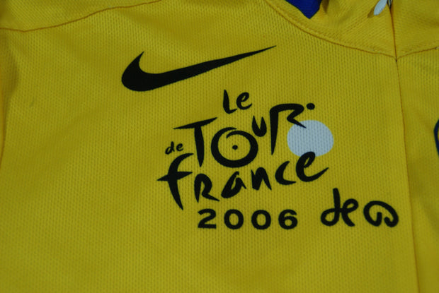 Maillot jaune vélo rétro LCL Nike Tour de France 2006