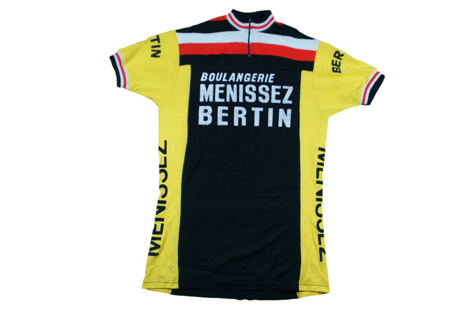 MAILLOT CYCLISTE VINTAGE Sibille Bleu Blanc rouge 80'S Cycles jersey - M EUR 28,90 - FR
