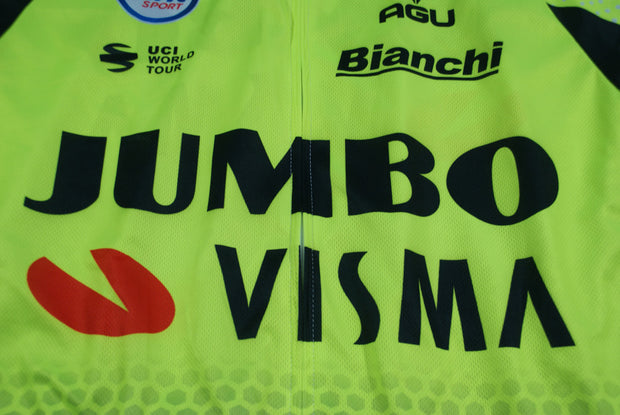 Maillot vélo rétro Jumbo Visma BienchiU UCI