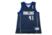 Maillot NBA rétro Mavericks Dallas #41 Nowitzki