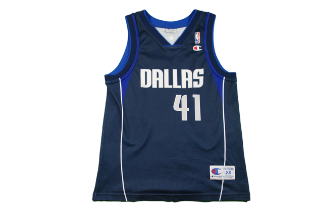 Maillot NBA rétro Mavericks Dallas #41 Nowitzki