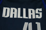 Maillot NBA rétro Mavericks Dallas #41 Nowitzki