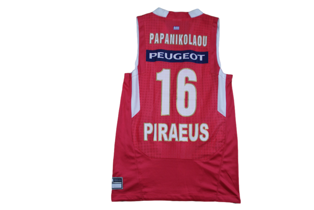 Maillot basket Olympiacos rétro #16 Papanikolaou