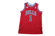 Maillot NBA vintage Bulls Chicago #1 Rose 12 ans