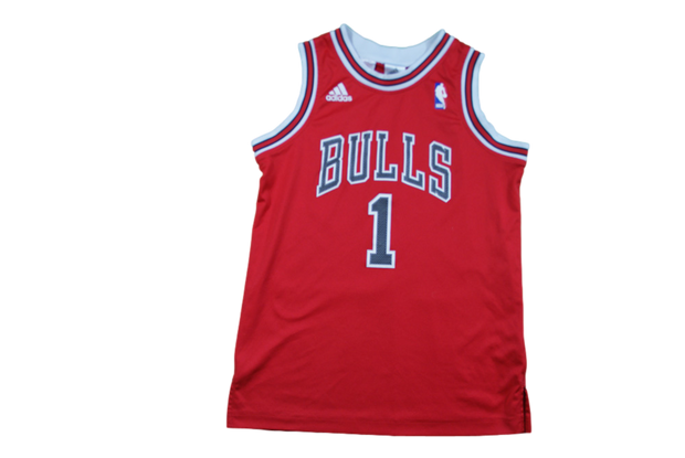 Maillot NBA vintage Bulls Chicago #1 Rose 12 ans