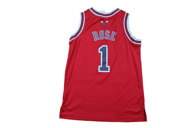 Maillot NBA vintage Bulls Chicago #1 Rose 12 ans